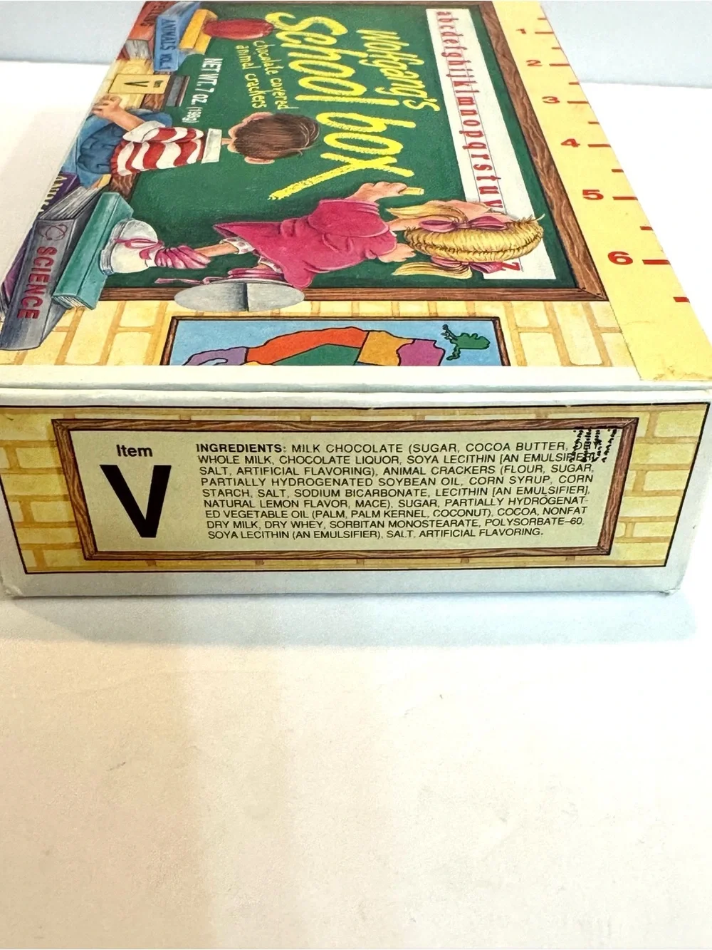 Vintage Wolfgang Candy School Box Classroom Scene Retro 1980s Pencil Box